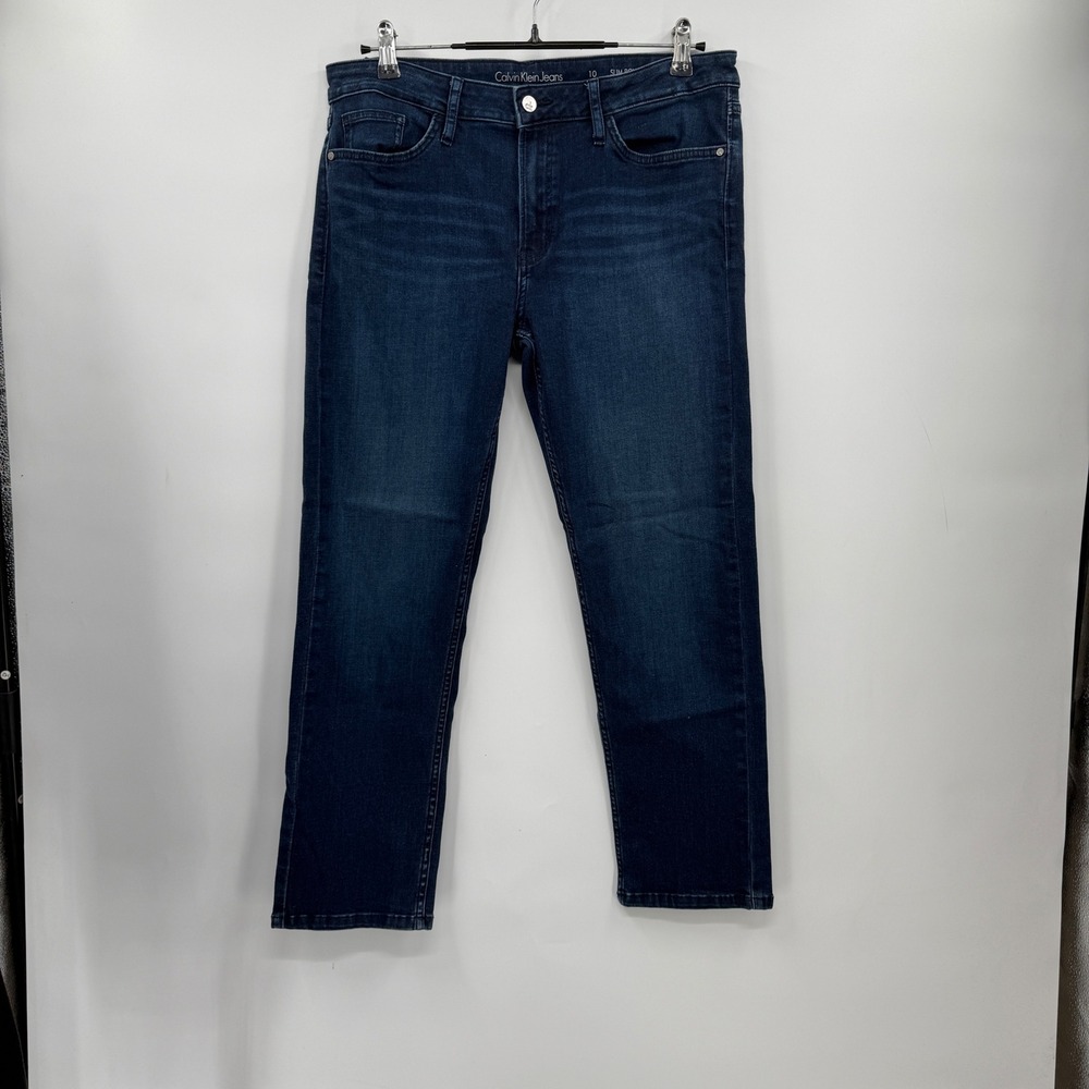 Calvin Klein Jeans Womens Size 10 Slim Boyfriend Dark Wash‎ Denim Jeans